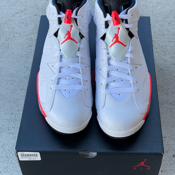 Nike Air Jordan VI 6 “white infrared” size 8.5 - Picture 5 of 5